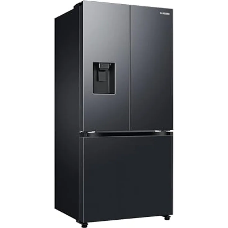Samsung French-Door-Kühlschrank RF50C530EB1/EF, 178 cm, 495 l, WiFi & SmartThings AI Energy Mode, Twin Cooling+, Auto Ice Maker, No Frost+, Premium Black Steel
