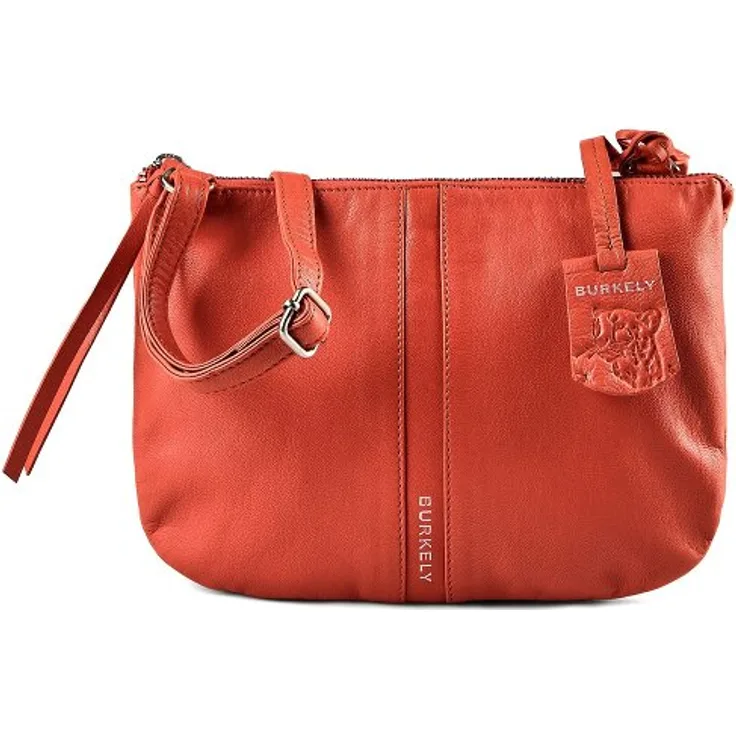 Burkely Nalan Umhängetasche aus Leder, 24 cm, rot, 100% Leder