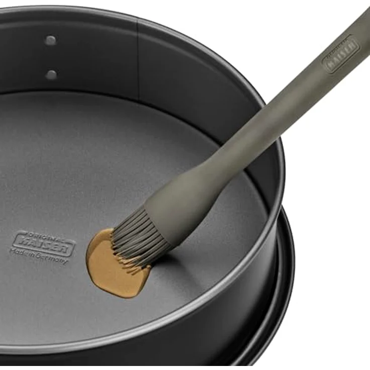 KAISER Silikonpinsel 2300669434, 100% Platin-Silikon, hitzebeständig bis 200 °C, spülmaschinengeeignet, grau – Bild 3