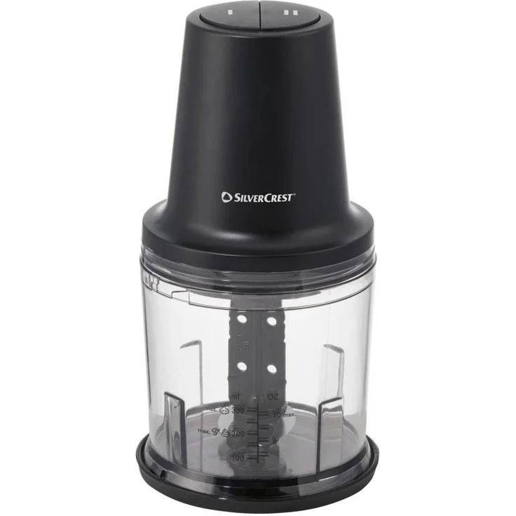 Silvercrest Multizerkleinerer SMZ 260 L5, 260 W, 2 Geschwindigkeitsstufen, inkl. Emulgierscheibe, schwarz