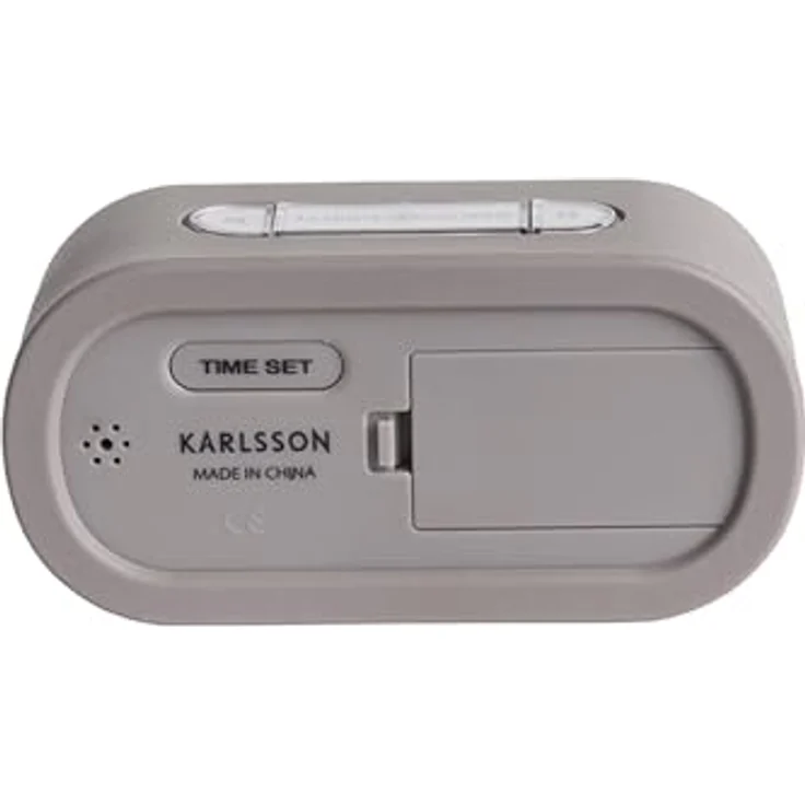 Karlsson Wecker Gummy, Digitaler Wecker aus Silikon in Warm Grey, kompaktes Design für Schlafzimmer - 14x7x5cm – Bild 3