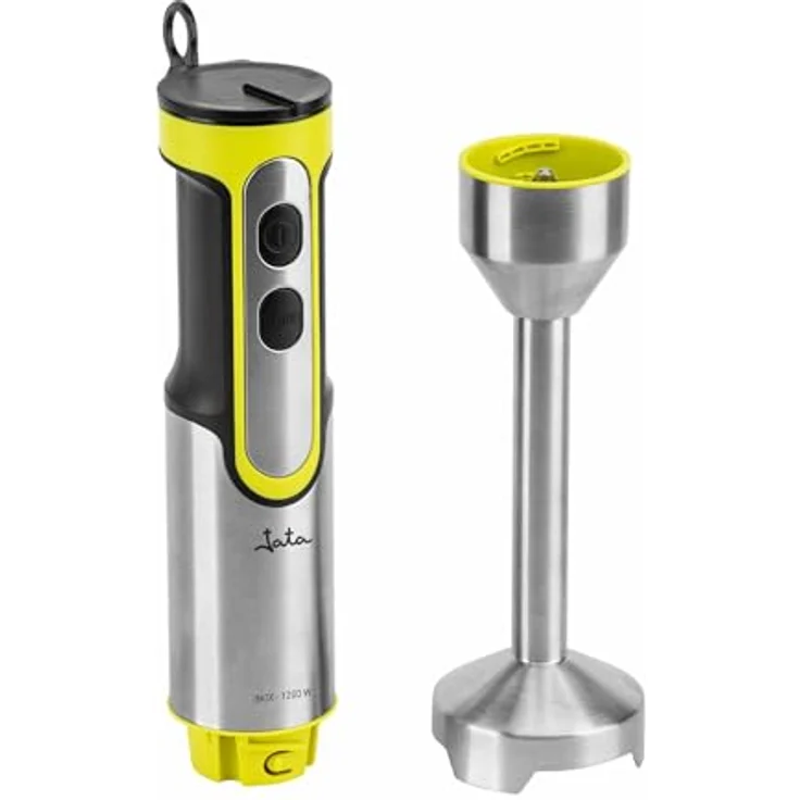 Jata JEBT1788, Stabmixer Handrührgerät mit 1200 W Leistung, schwarz, Edelstahlstäbe – Bild 2