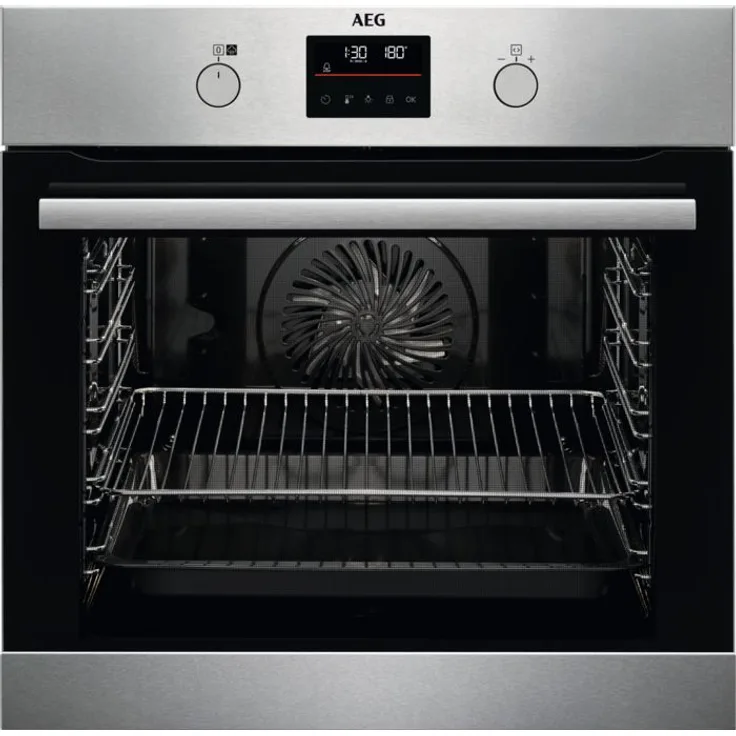 AEG Serie 6000 BPF35502V2 Einbaubackofen, groß mit Dampfgaren und AutoClean, Edelstahl mit Antifingerprint, versandkostenfrei