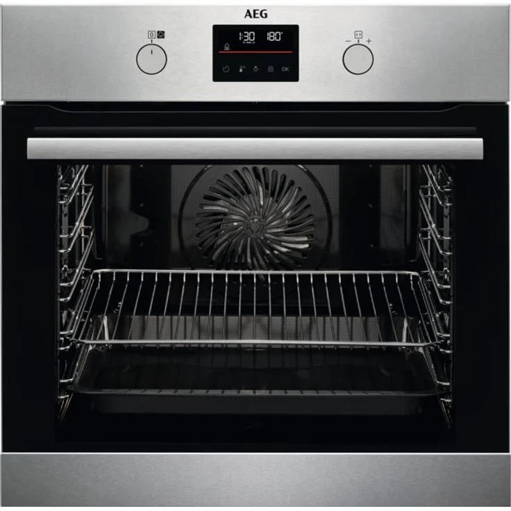 AEG Serie 6000 BPF35502V2 Einbaubackofen, groß mit Dampfgaren und AutoClean, Edelstahl mit Antifingerprint, versandkostenfrei