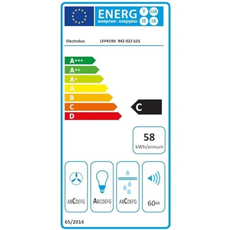 AEG Electrolux Flachschirm-Dunstabzugshaube LFP419X, 90cm, Abluft oder Umluft, mit LED-Beleuchtung und Standard-Fettfilter – Bild 8