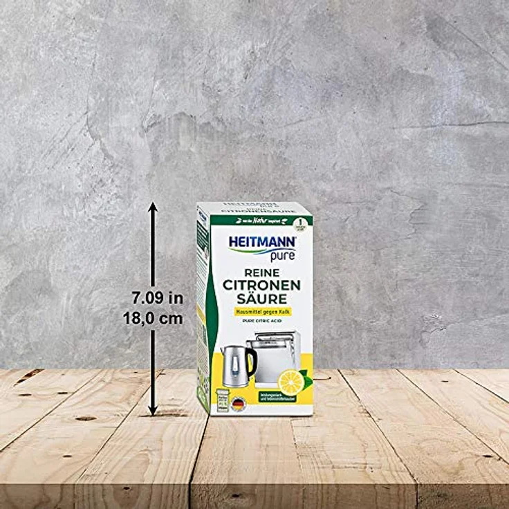 HEITMANN pure Reine Citronensäure: Ökologischer Bio-Entkalker - Pulver, 1x 350 g – Bild 5
