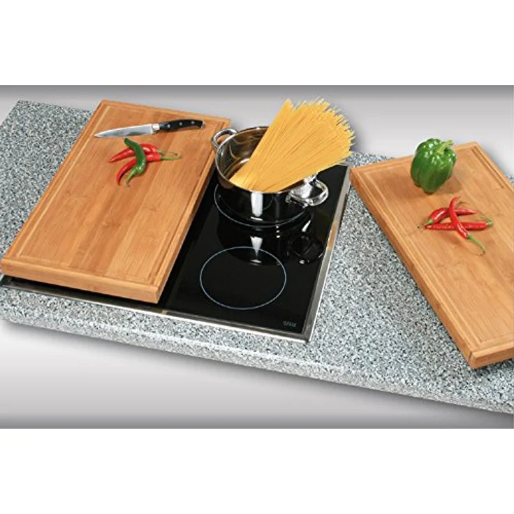 Kesper Herdabdeckplatte, Holz, Braun, 50 x 28 x 4.5 cm – Bild 2