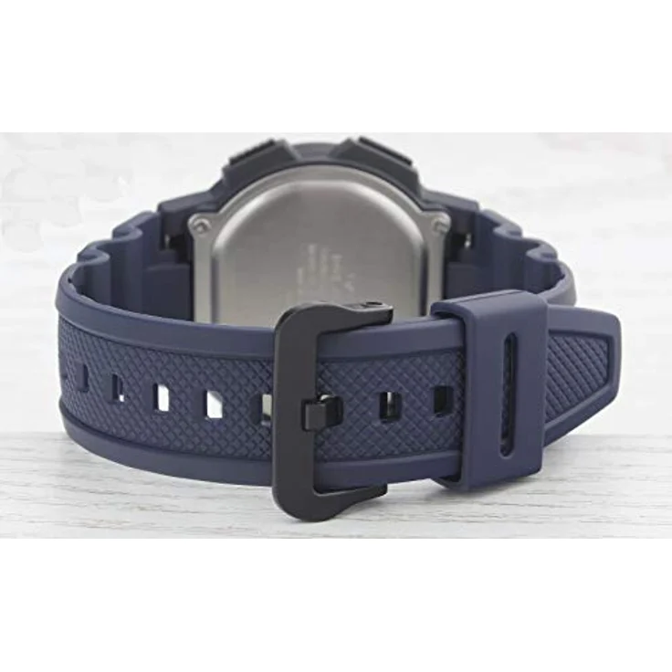Casio AE-1000W-2AVEF, Herren-Armbanduhr Digital Quarz mit Weltzeit, Stoppfunktion, LED Licht, wasserdicht bis 10 Bar, blau – Bild 2