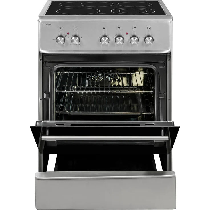 Exquisit ECM 6-4 I BZ , inox, Herd, A, Standgerät, Betriebsart Netzbetrieb, Volumen 61 l, Breite 64 cm – Bild 3