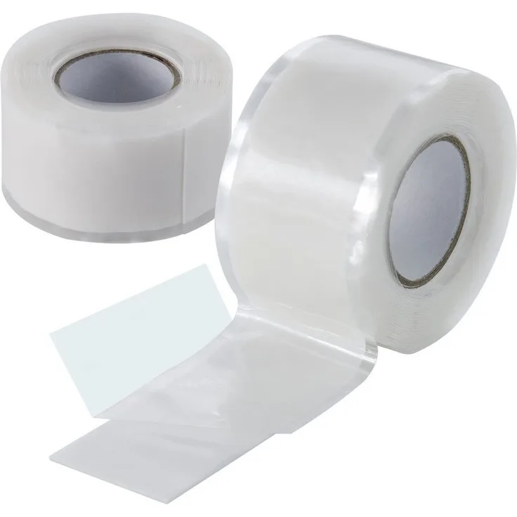 Poppstar selbstverschweißendes Silikonband, weiß, 3m lang, 25mm breit, 2 Rollen (1008999)