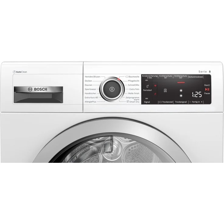 Bosch WTX87M40, Wärmepumpentrockner, A+++, Fassungsvermögen 8 kg, Standgerät, Breite 59,8 cm, Display, Wäschetrockner mit Automatik – Bild 5