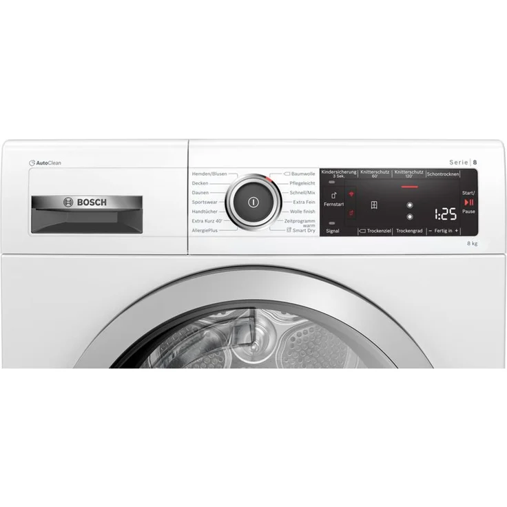 Bosch WTX87M20, Wärmepumpentrockner, A++, Fassungsvermögen 8 kg, Standgerät, Breite 59,8 cm, Display, Wäschetrockner mit Automatik – Bild 20
