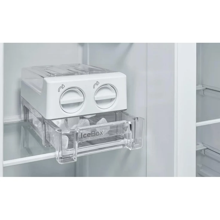 Bosch KAN93VIFP Side-by-Side-Kühlschrank, freistehend, edelstahl, NoFrost, fresh Sense, LED-Beleuchtung, Schnellgefrieren und -kühlen, Eierablage, Breite 90.8 cm – Bild 10