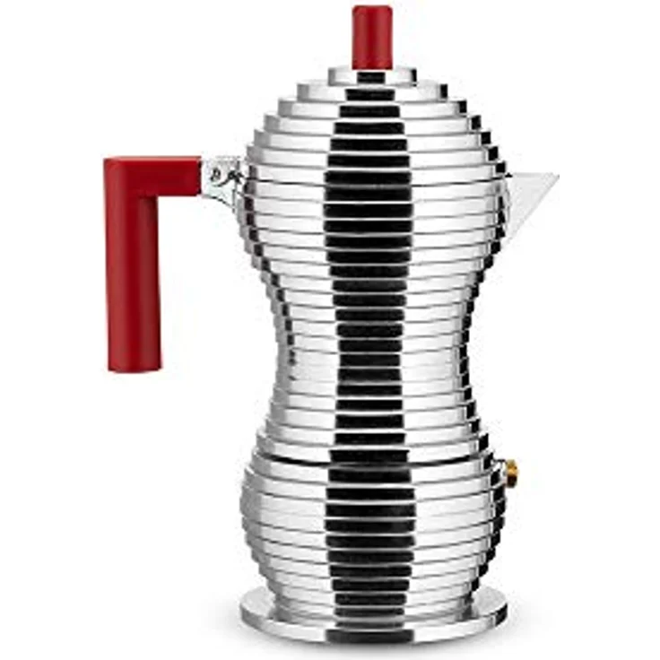Alessi MDL02-3 R Kaffeekanne, Aluminium, rot – Bild 5