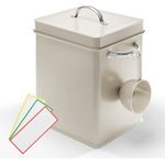 Björn&Schiller Waschpulver Aufbewahrungsbox 6,5 L, Waschmittel Aufbewahrung, Metall Waschmittelbox, Waschmittelbehälter mit Dosierer, Box für Spülmaschinenpulver, Geschirrspülpulver Behälter - Preisvergleich