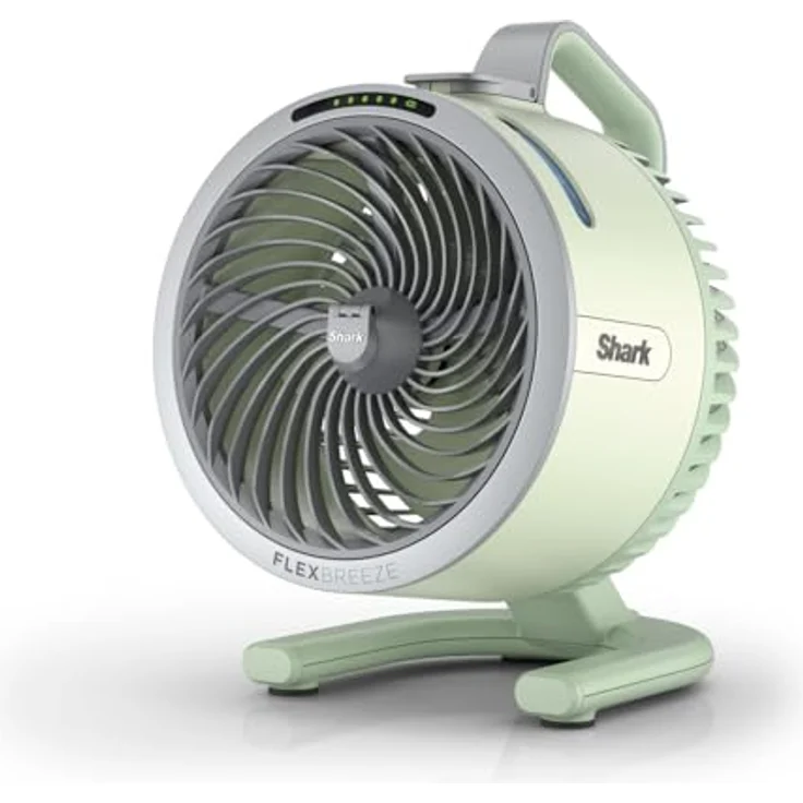Shark FlexBreeze HydroGo Ventilator mit Sprühnebel, leise & tragbar, 5 Geschwindigkeiten, kabelgebunden & kabellos, Mint FA050EUGN – Bild 1