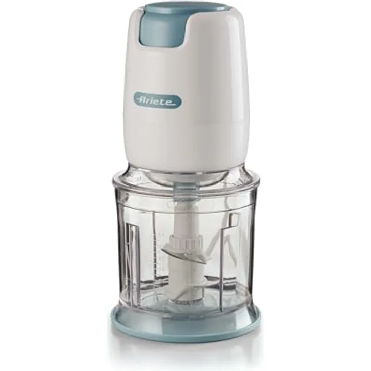 Ariete 0437/01, Universalzerkleinerer mit 0,7 L Schüsselkapazität, 400 Watt Leistung, Edelstahlmesser, blau