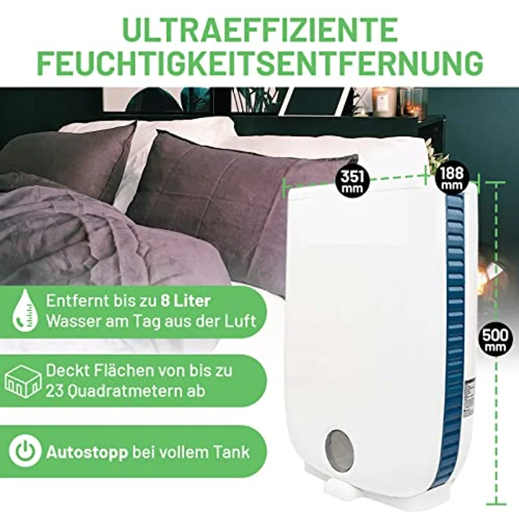 Meaco DD8L Luftentfeuchter, 660 W, 240 V, Weiß, 8L – Bild 5