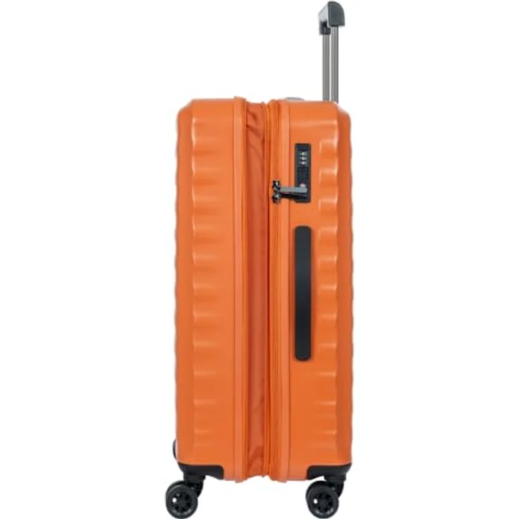 Bric's Nausicaa 4 Rollen Trolley M, 69.5 cm mit Dehnfalte, orange, 100% Polycarbonat – Bild 4