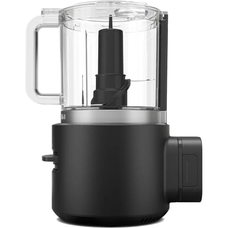 Kitchenaid Kabelloser Zerkleinerer I Kitchenaid Go I Tragbarer Food processor mit Akku für die Verarbeitung von Obst, Gemüse, rohem Fleisch und vielem mehr in kurzer Zei I 1.18 L, Schwarz – Bild 4