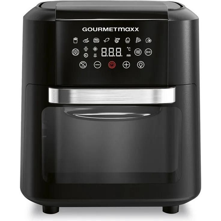 GOURMETmaxx Heißluftfritteuse 4in1, 1700,00 W, Erinnerungsfunktion, Touchdisplay, Shake Reminder