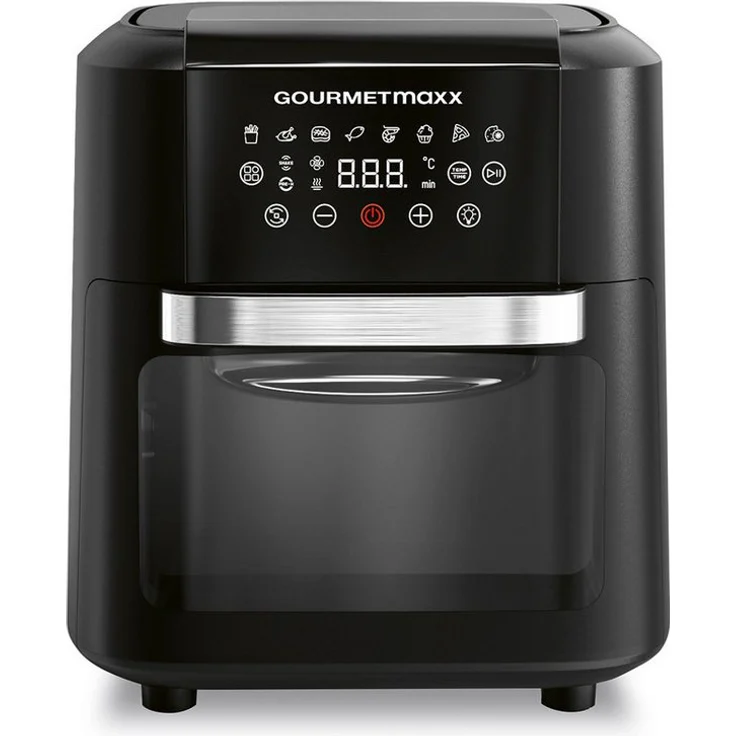 GOURMETmaxx Heißluftfritteuse 4in1, 1700,00 W, Erinnerungsfunktion, Touchdisplay, Shake Reminder – Bild 1