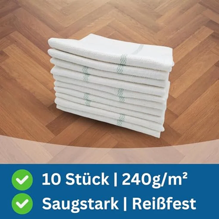 Radami Bodentücher Scheuertuch Scheuerlappen saugstark 50 x 60cm Baumwolle/Viskose 10 Stück – Bild 5