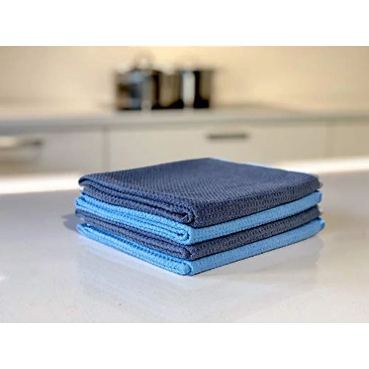 Glart 4er Set Mikrofasertücher Geschirrtücher Trockentuch 70x50 cm, Microfasertuch Waffeltuch, saugstarke Trockentücher für Glas, Küche, Geschirr, Bad - Preisvergleich – Bild 2