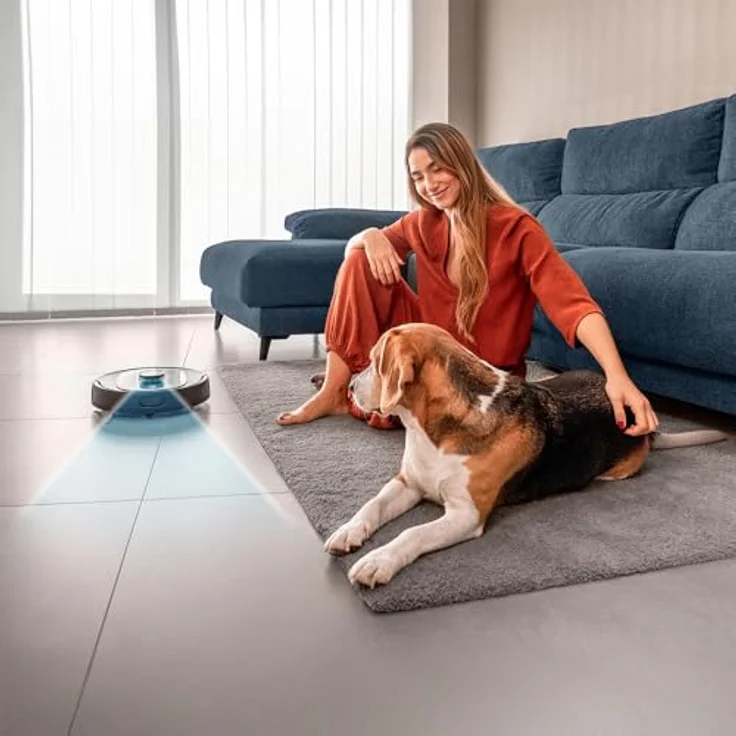 Cecotec Conga 9990 AI Spin Revolution Supreme Home, Saugwischroboter mit 10.000 Pa, Laser-Navigation, Selbstentleerungsstation, Smartphone-Steuerung, schwarz – Bild 2