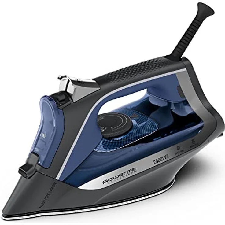 Rowenta Acessteam DW4301 - 2500 W Dampfbügeleisen, 140 g/min Dampfhub und 40 g/min Dauerdampf, Microsteam 300-Sohle, präzise Spitze, Kalkschutzsystem und Tropfschutz, Farbe Blau – Bild 1