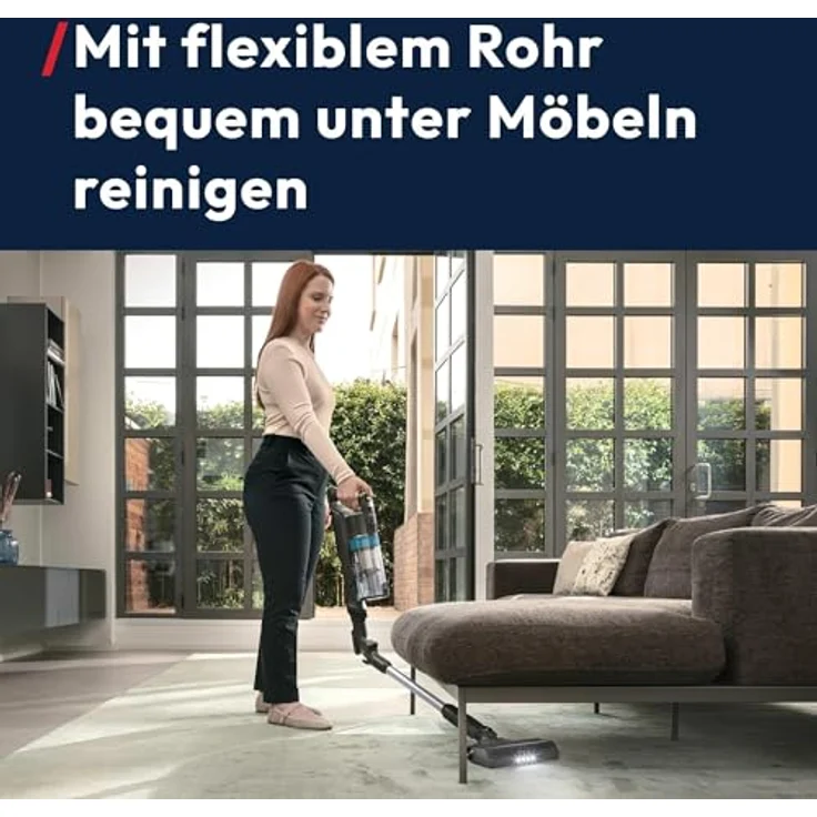 Hoover HF1 Plus Akku-Staubsauger, kabellos mit flexiblem Knickrohr, Mini-Turbodüse für Tierhaare, HEPA-Filter, 45 Min. Laufzeit, LED-Licht – Bild 2