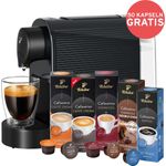Tchibo Cafissimo Pure Plus Kapselmaschine + 50 Kapseln, Schwarz