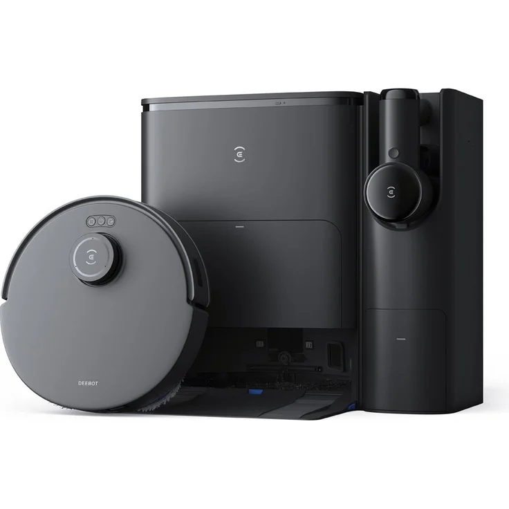 Ecovacs Deebot T30S COMBO COMPLETE black, Staubsauger Roboter, Schwarz – Bild 1
