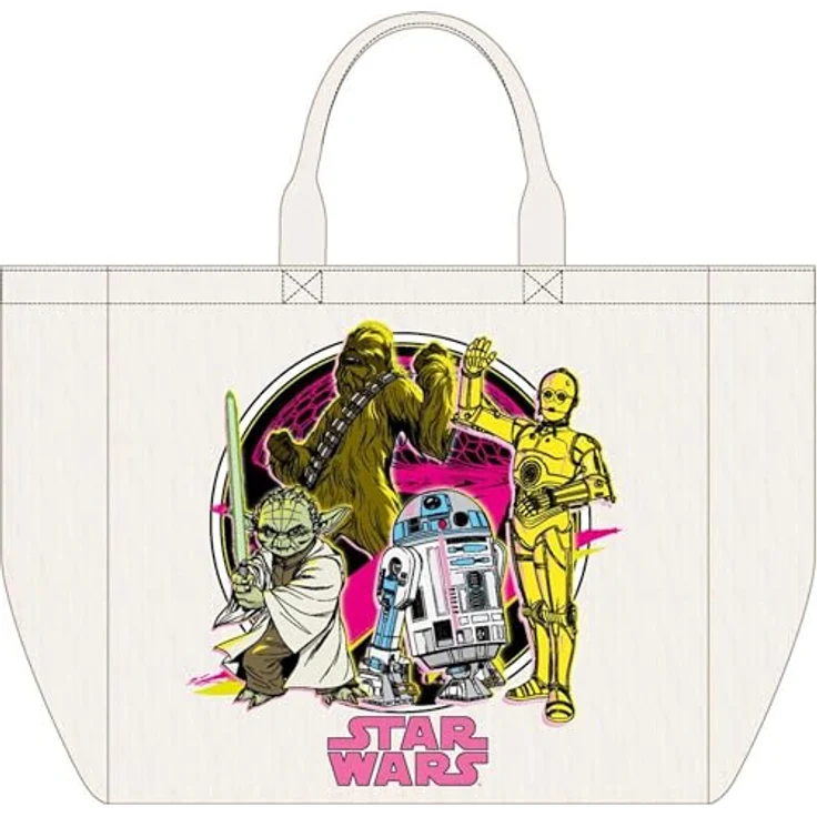 Star Wars Shopper XL, Mehrfarbig, große Shopping Bag mit hohem Stauraum aus strapazierfähigem Polyester und Baumwolle – Bild 2