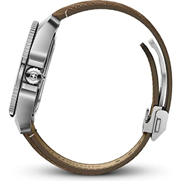 Victorinox Herren Armbanduhr Journey 1884 Ø 43 mm, Swiss Made, Automatik, Wasserdicht bis 200 m, Saphirglas, Holz-Armband, Braun – Bild 5