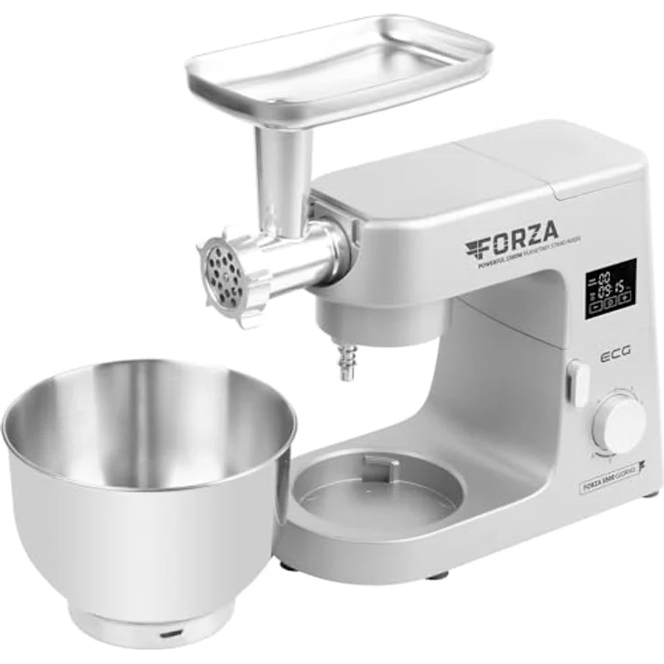 ECG FORZA 5500 Giorno Argento, Küchenmaschine, Silber – Bild 6