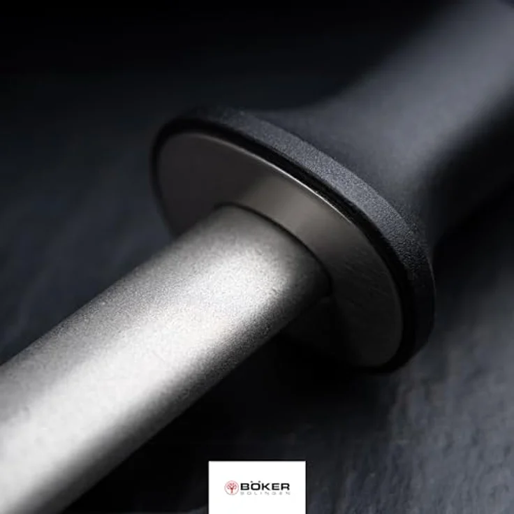 Böker Wetzstahl Böker Manufaktur Solingen Diamant Schleifstab, mittlere Körnung, 28 cm, Schwarz – Bild 5