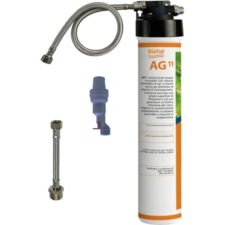 BieTal® Trinkwasserfilter Aktivkohle sauberes & frisches Wasser Zuhause Praxis Büro Aktivkohlefilter Wasserfiltersystem mit AquaStop, Outdoor geeignet. – Bild 1