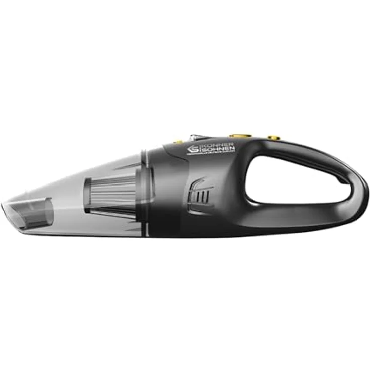 K&S Könner&Söhnen Auto-Handstaubsauger KS VC20, Saugleistung 8000 Pa, transparenter Staubbehälter, HEPA-Filtersystem, wechselbare Aufsätze, 3 m Kabel, LED-Lampe – Bild 2