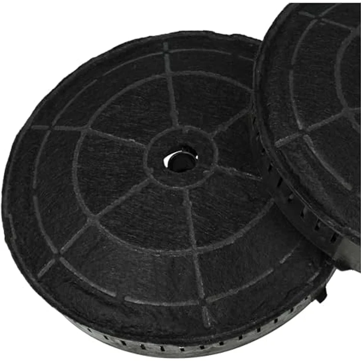 vhbw 2x Aktivkohlefilter kompatibel mit Elica 208355404727, 208355404729, 208355404728, 208355404726, 208355404725 Dunstabzugshaube - 17,2 cm, schwarz - 2er Pack – Bild 6