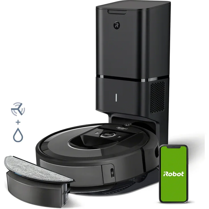 iRobot Roomba Combo i8+, Staubsauger Roboter, Schwarz