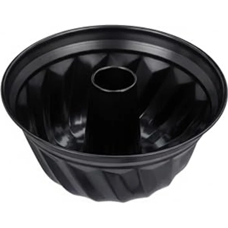 Relaxdays Gugelhupfform, Marmor- & Rührkuchen, antihaftbeschichtet, Ø 25 cm, Carbonstahl, runde Napfkuchenform, schwarz – Bild 9