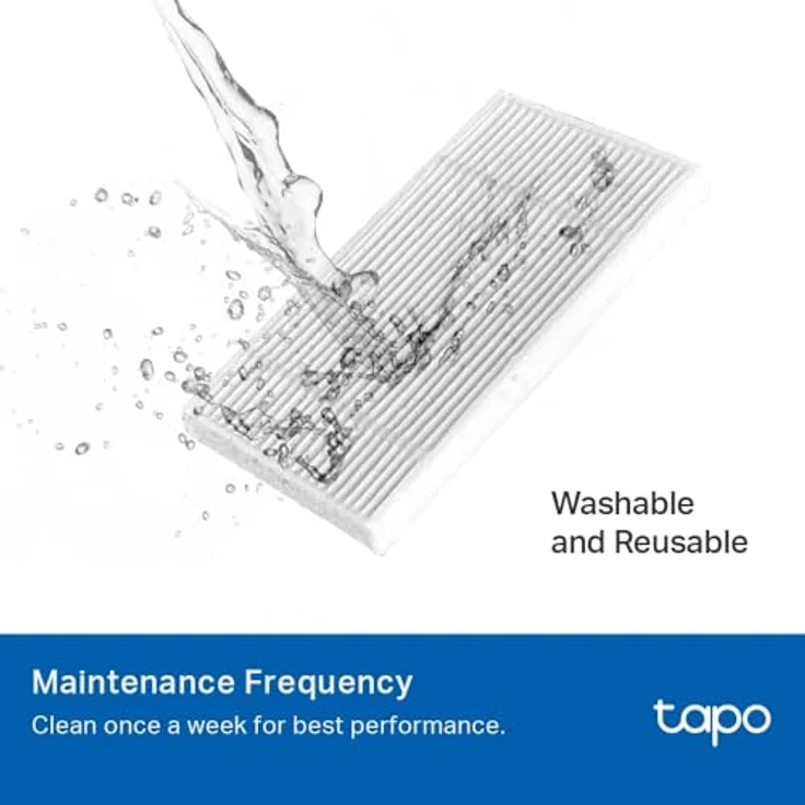 Tapo RVA105 Ersatzkit für Saugroboter, kompatibel mit RV30 Max Plus, RV30 Max, RV20 Max Plus, RV20 Max, inklusive Hauptbürste, Seitenbürsten und HEPA-Filter – Bild 4