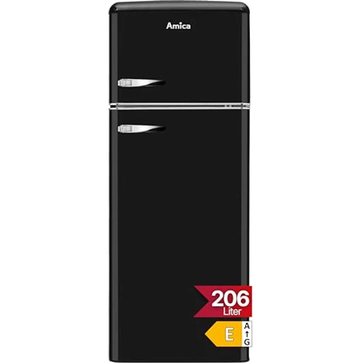 Amica KGC 15634 S Kühl-Gefrierkombination, freistehend, schwarz, Lagerzeit bei Störung 12 h, Breite 55 cm – Bild 2