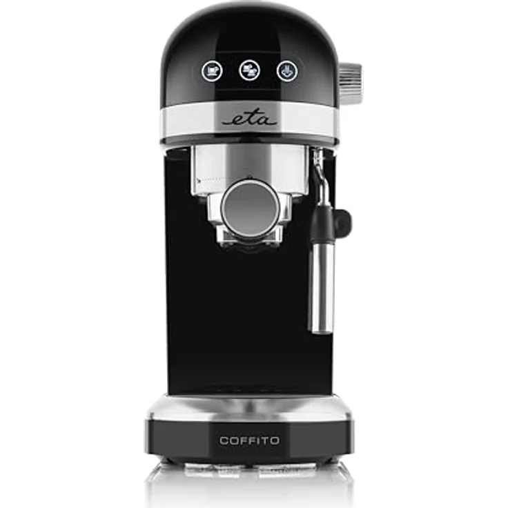 ETA Espressomaschine Coffito I 1465 W I 20 Bar | Siebträger | Kaffeemaschine mit Milchaufschäumer | 1,4 Liter Wassertank | Schlankes Design – Bild 2