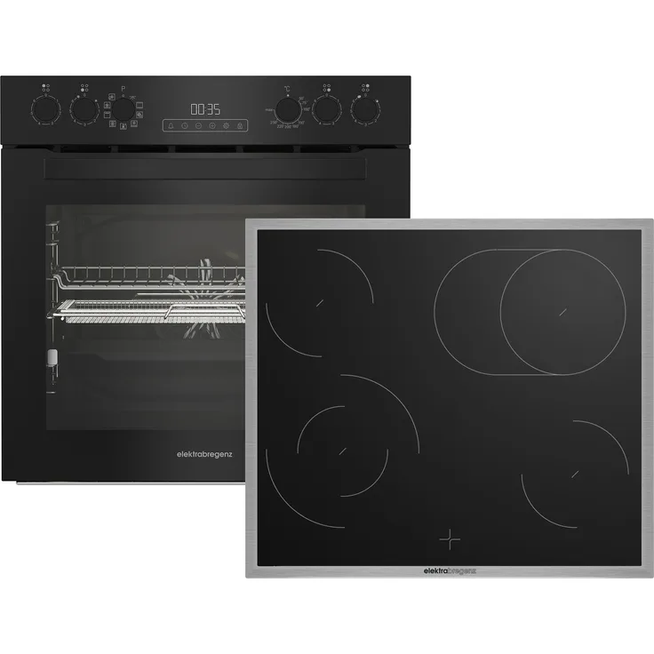 Elektrabregenz HE 84091 BRBAF, AEROchef Herdset mit innovativem Gebläse-System für optimale Luft- und Wärmeverteilung