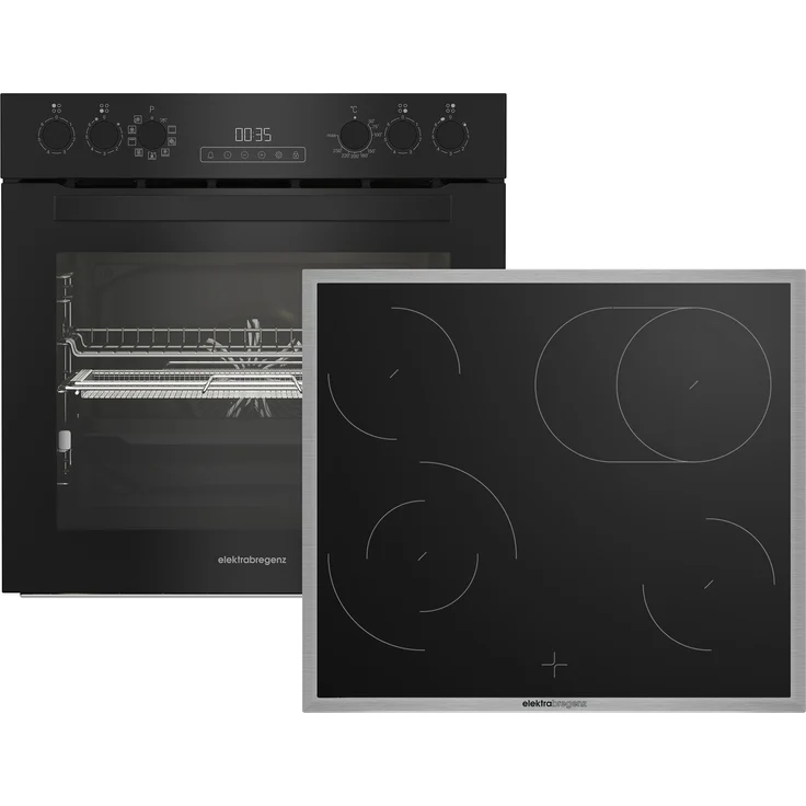 Elektrabregenz HE 84091 BRBAF, AEROchef Herdset mit innovativem Gebläse-System für optimale Luft- und Wärmeverteilung
