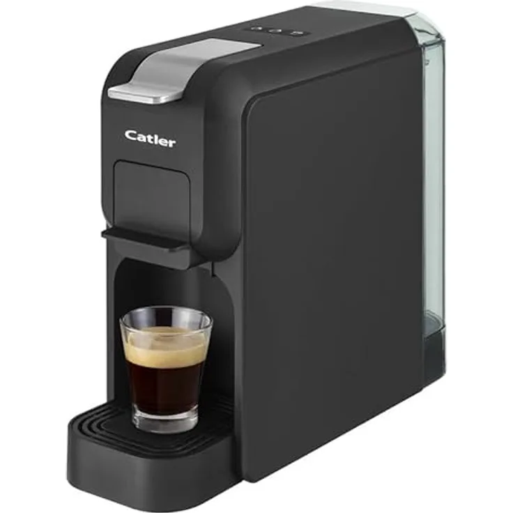 Catler Espressomaschine ES 721, automatischer Kaffeevollautomat, Schwarz