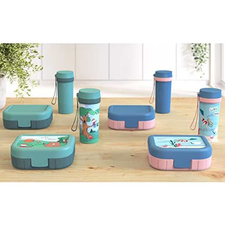 Rotho Memory Kids Vesperdose, lebensmittelechter Kunststoff (PP) BPA-frei, grün, 1l, (16,6 x 13,3 x 6,1 cm) – Bild 3