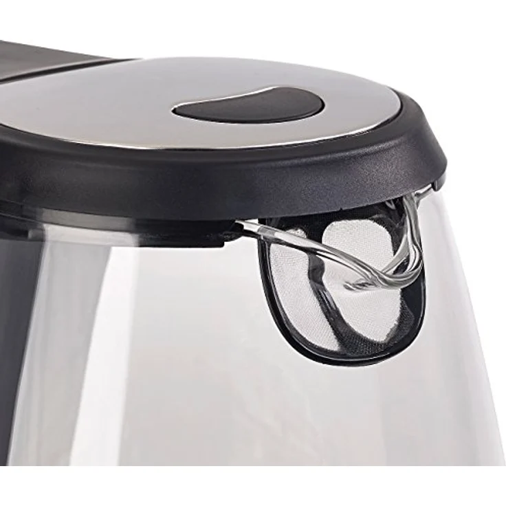 Rosenstein & Söhne Glas-Wasserkocher, 2200W, 1,7L, Temperaturwarhl, transparent, weiß – Bild 8